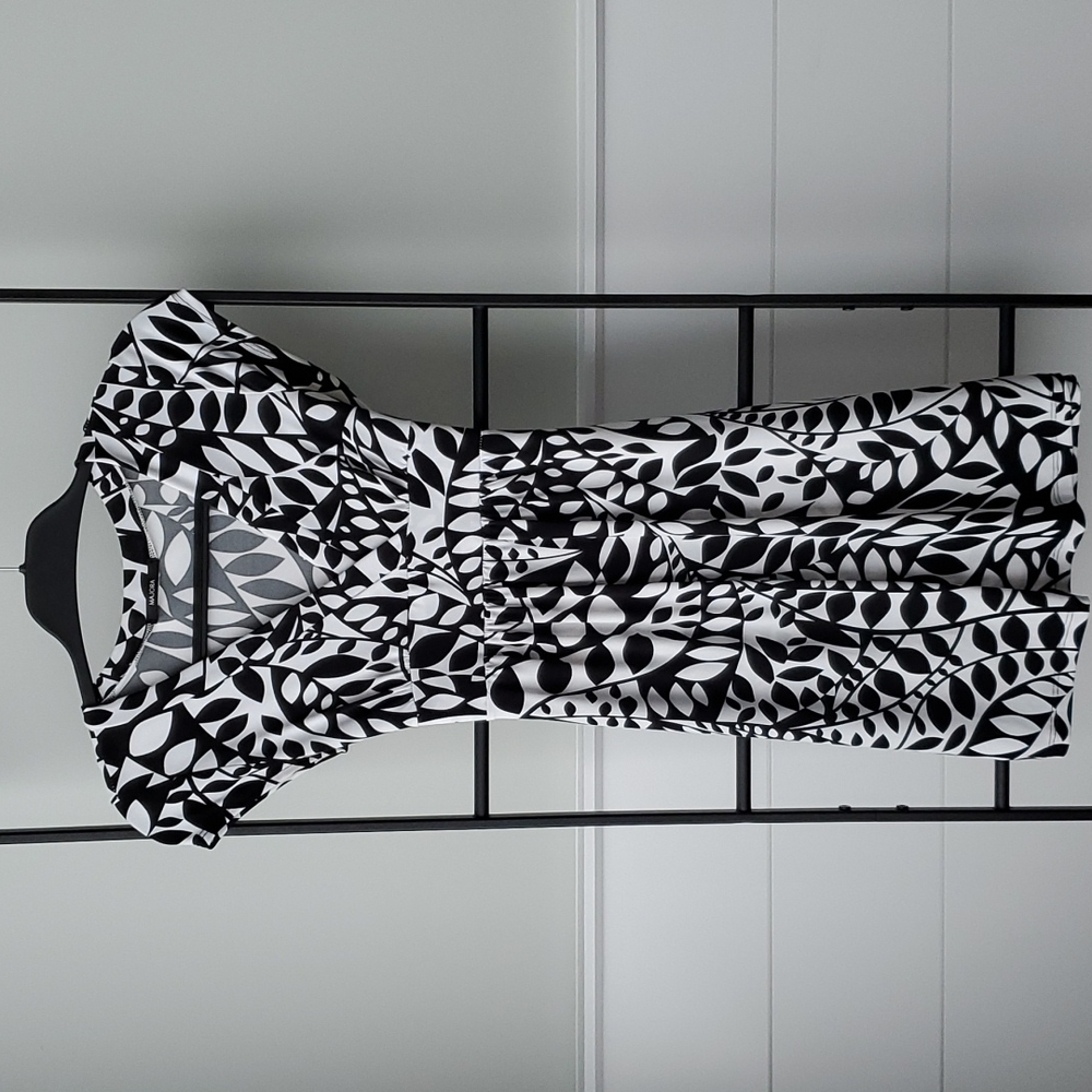 Dress black and white